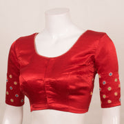 Handcrafted Mashru Blouse with Mirror Work 10055291