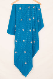 Handcrafted Bandhani Mulberry Silk Dupatta with Sequin Work and Zari Embroidery