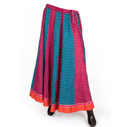 Hand Block Printed Kalidar Cotton Skirt 10055174