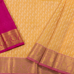 1 Year Size Pure Zari Kanchipuram Pattu Pavadai Material 10054637