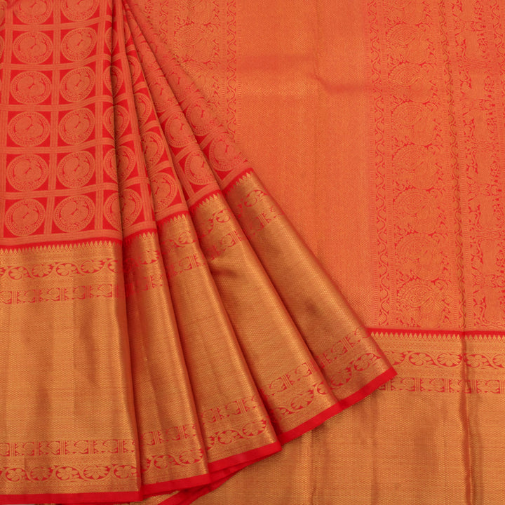 Handloom Pure Zari Bridal Kanjivaram Silk Saree 10056123
