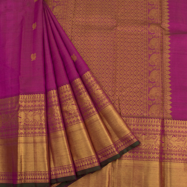 Handloom Pure Zari Bridal Kanjivaram Silk Saree 10056126