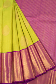 Sheen Green Pure Zari Korvai Kanjivaram Silk Saree 10060011