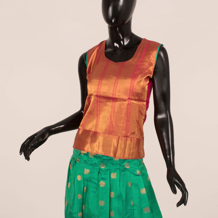 11 to 15 Yrs Size Pure Silk Kanchipuram Pattu Pavadai 10052914