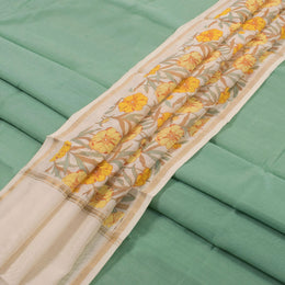 Printed Chanderi Silk Cotton 2 pc Salwar Suit Material 10054790