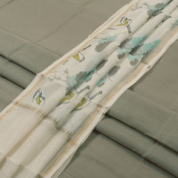 Printed Chanderi Silk Cotton 2 pc Salwar Suit Material 10054795