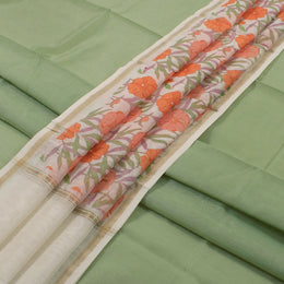 Printed Chanderi Silk Cotton 2 pc Salwar Suit Material 10054796