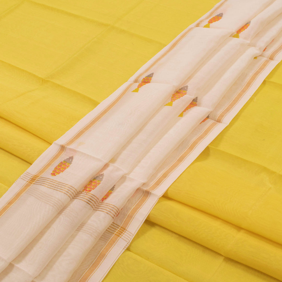 Printed Chanderi Silk Cotton 2 pc Salwar Suit Material 10054801