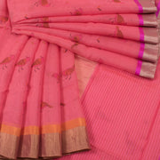 Printed Handloom Chanderi Silk Cotton Saree 10054811