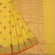 Printed Handloom Chanderi Silk Cotton Saree 10054812