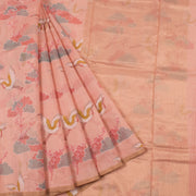 Printed Handloom Chanderi Silk Cotton Saree 10054815