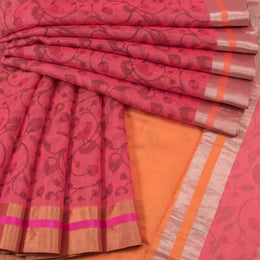 Printed Handloom Chanderi Silk Cotton Saree 10054818