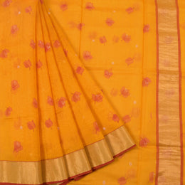 Printed Handloom Chanderi Silk Cotton Saree 10054819