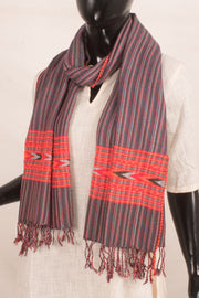 Handloom Woolen Stole with Contrast Kullu Border