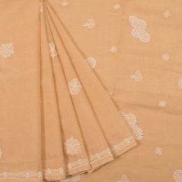 Chikankari Embroidered Cotton Saree 10055258