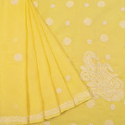 Chikankari Embroidered Cotton Saree 10055260