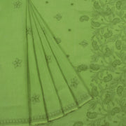 Chikankari Embroidered Cotton Saree 10055261