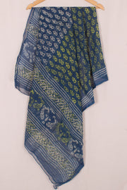Bagru Printed Indigo Kota Cotton Dupatta