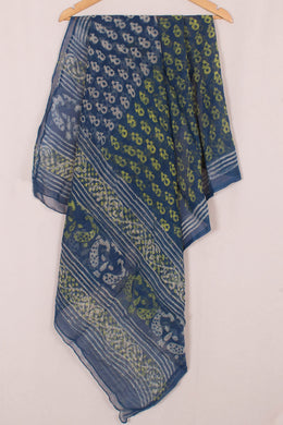 Bagru Printed Indigo Kota Cotton Dupatta
