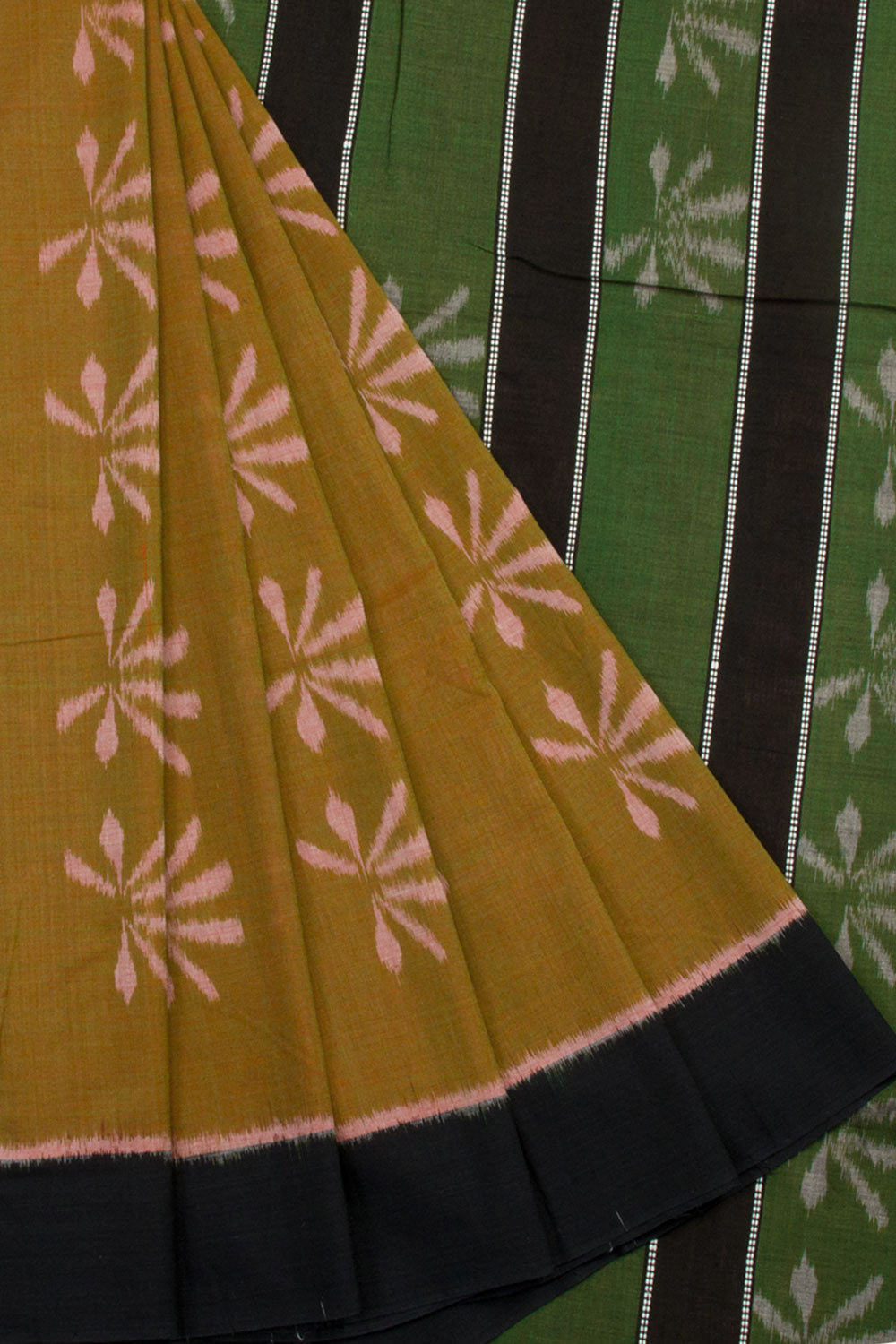 Mustard Yellow Handloom Odisha Cotton Saree 10060299