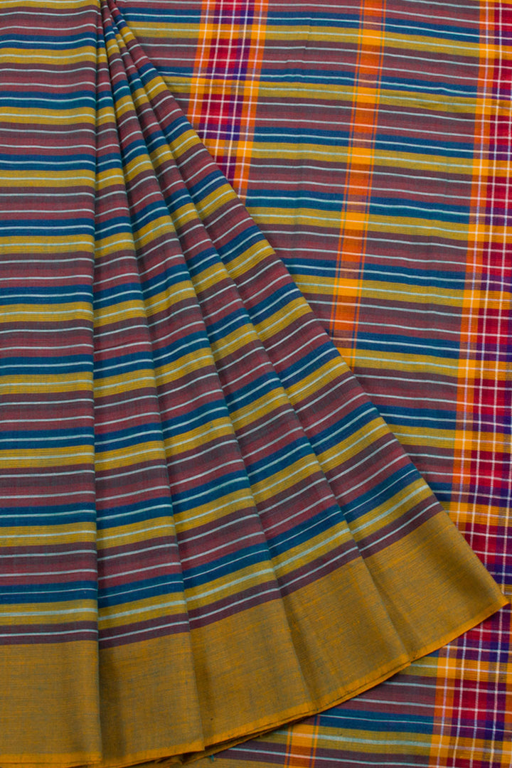 Multicolour Handloom Odisha Cotton Saree 10060318