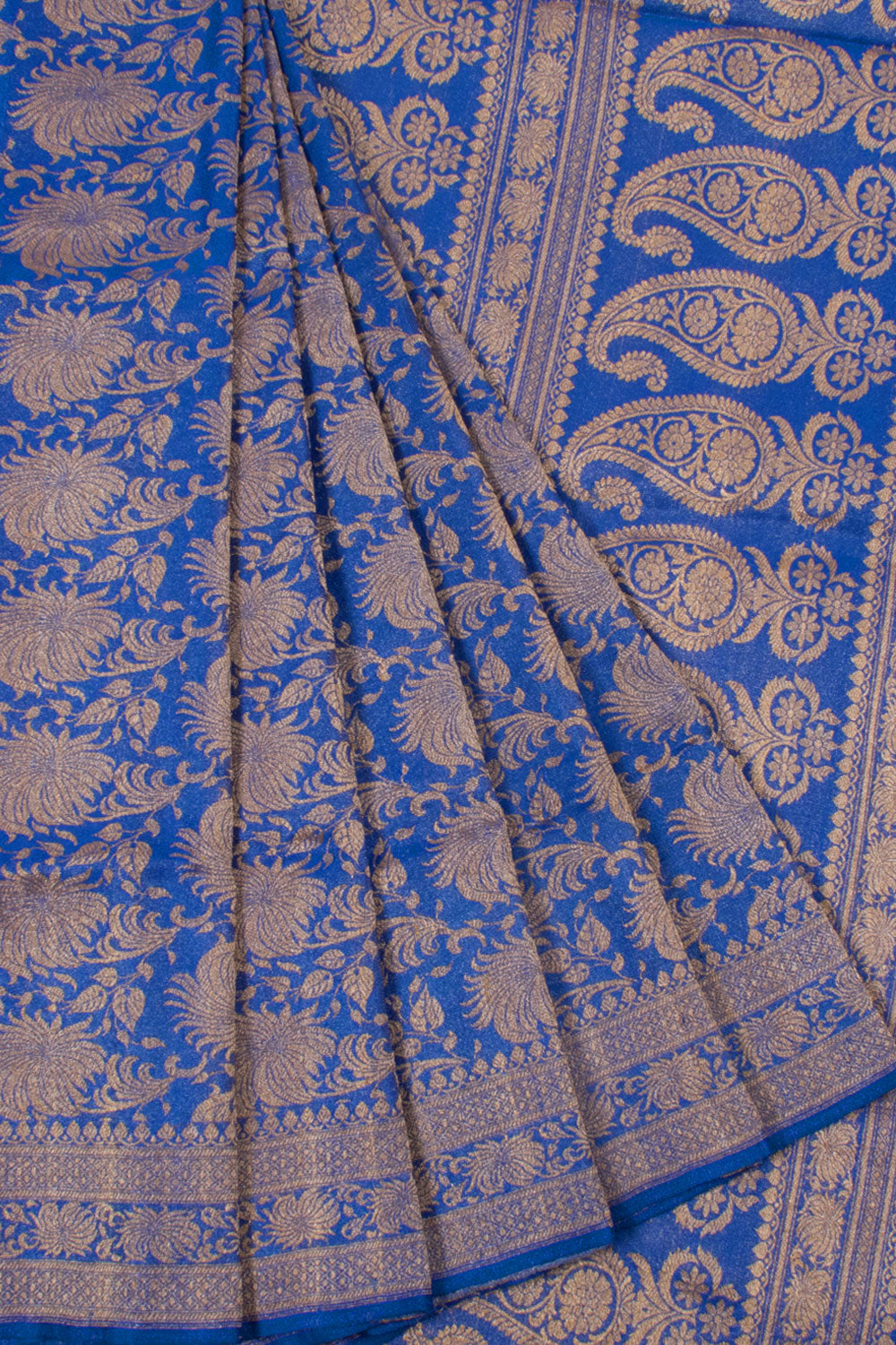 Handloom Banarasi Tissue Katan Silk Saree with Jangla Design