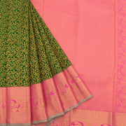 Handloom Pure Zari Korvai Kanjivaram Silk Saree 10056060