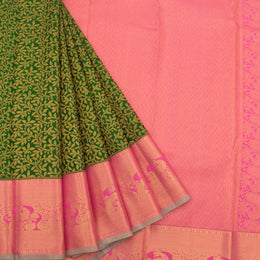 Handloom Pure Zari Korvai Kanjivaram Silk Saree 10056060