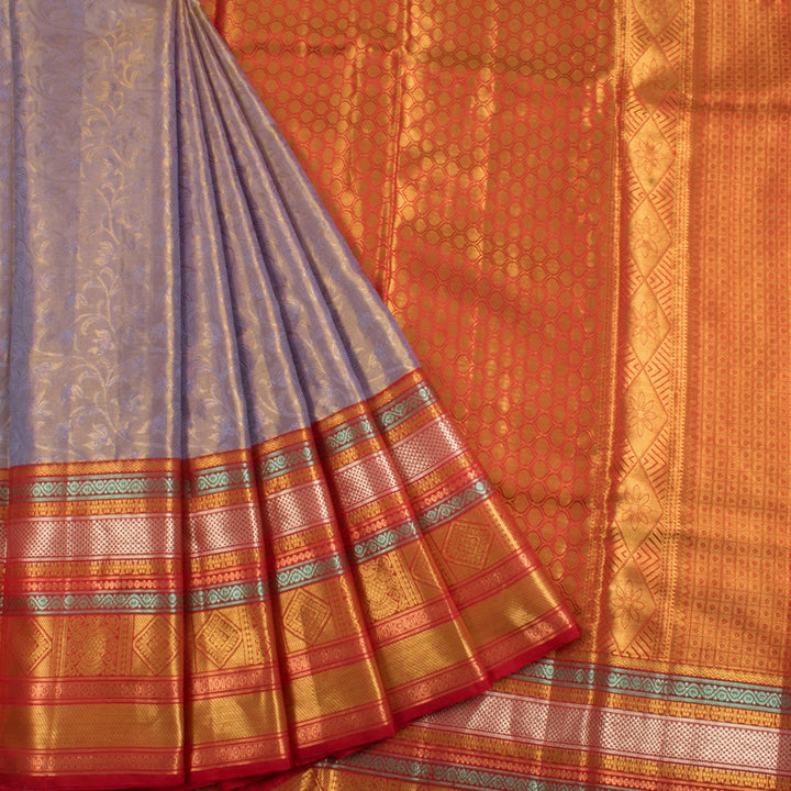Pure Tissue Silk Korvai Kanjivaram Saree 10056618
