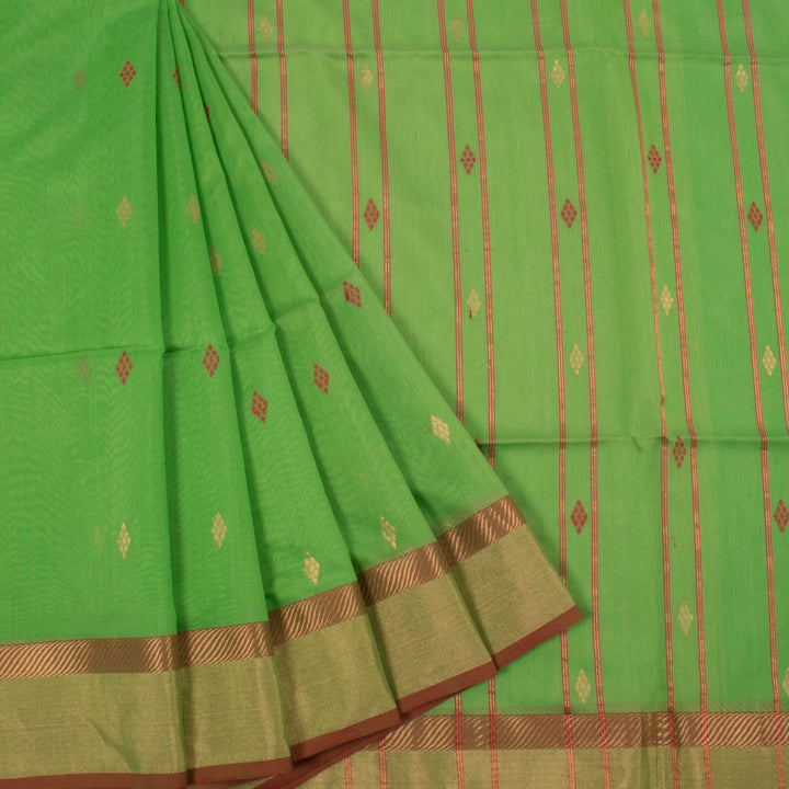 Handloom Maheshwari Silk Cotton Saree 10055314