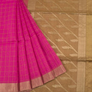 Pink Handloom Chanderi Saree 10055322