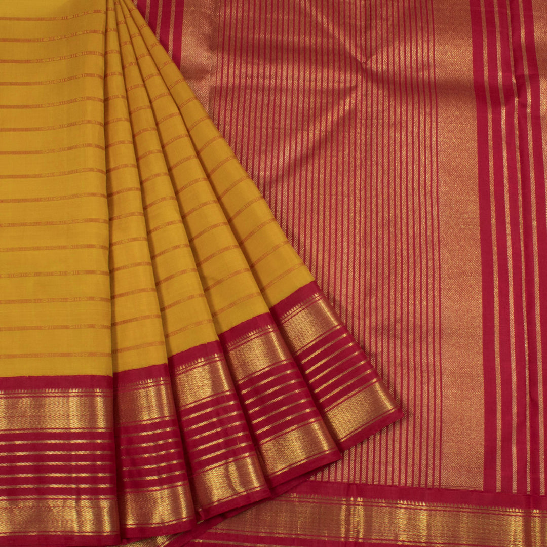 Pure Zari Kanchipuram Korvai Silk Saree 10055408