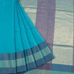 Handwoven Maheshwari Silk Cotton Saree with Diamond Border