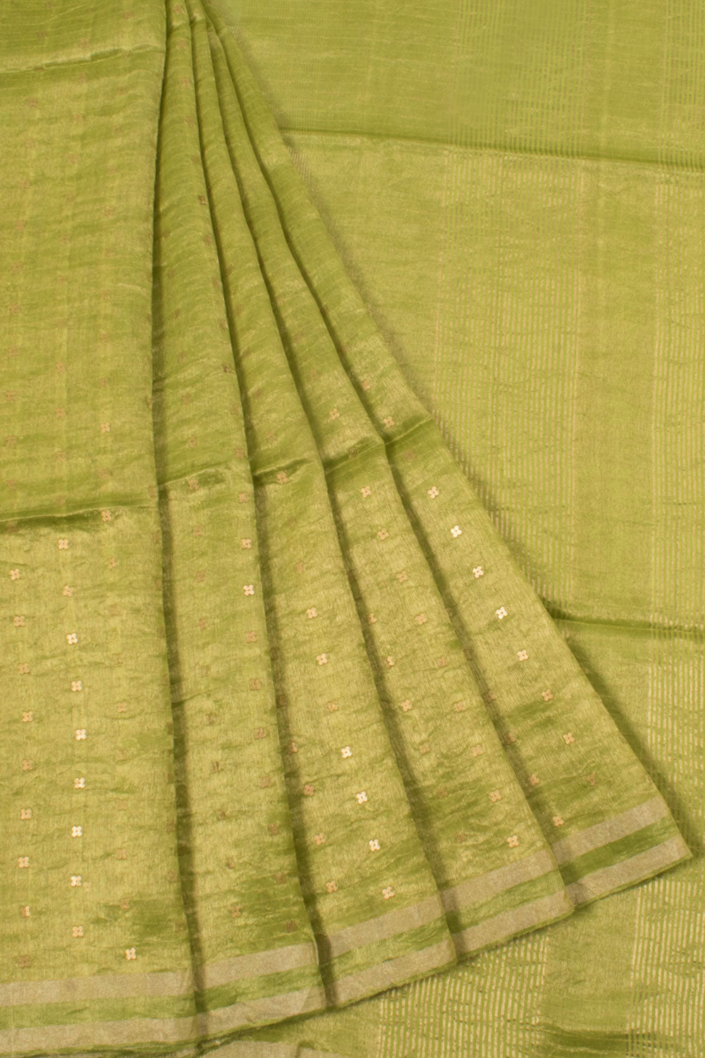 Sequin Work Tissue Silk Linen Saree 10057997
