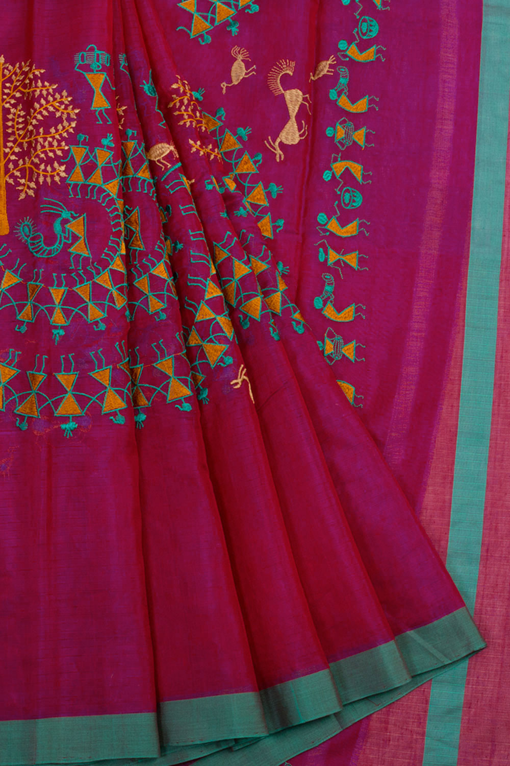 Maroon Handloom Kanchi Silk Cotton Saree  10061821