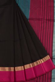 Handloom Maheshwari Silk Cotton Saree with Ganga Jamuna Border