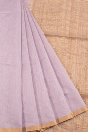 Handloom Maheshwari Silk Cotton Saree with Geecha Pallu and Zari Border