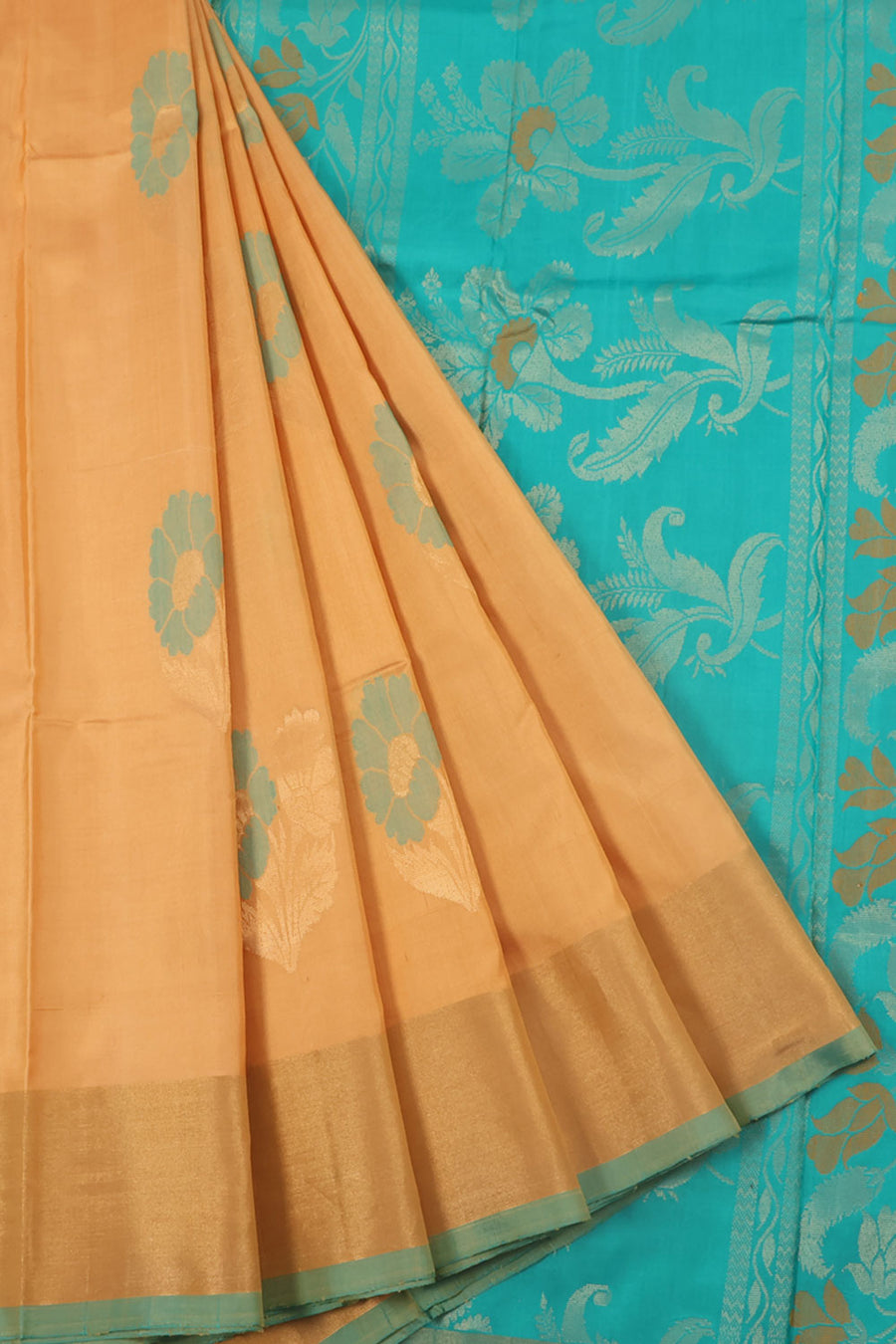 Salem Soft Silk Saree with Meenakari Floral Motifs Design