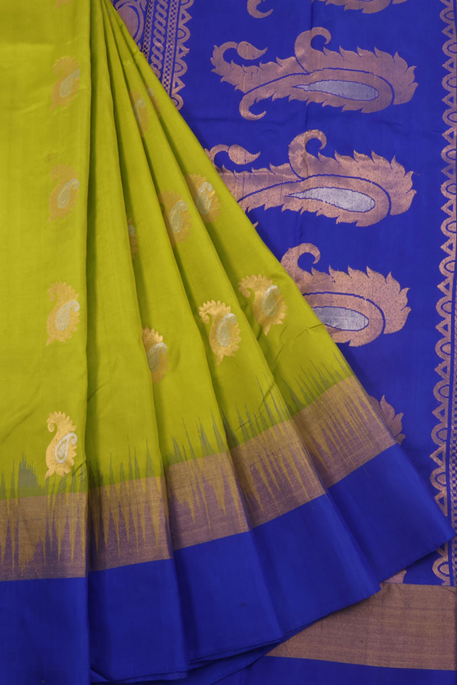 Salem Soft Silk Saree with Meenakari Paisley Motifs Design