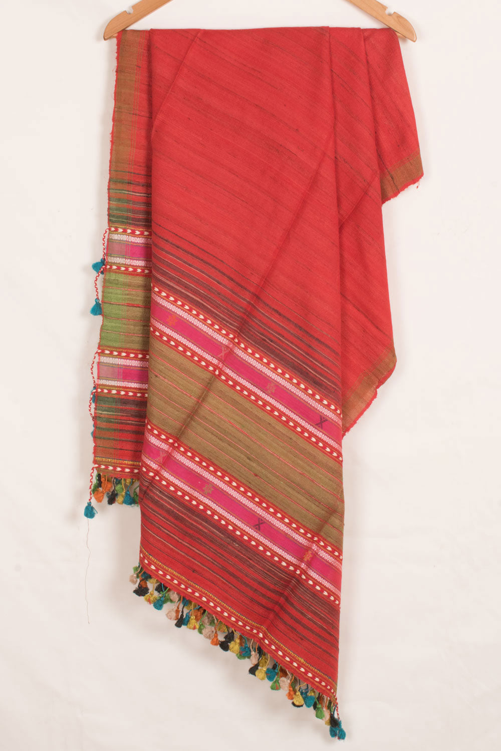 Handwoven Kutchi Weave Tussar Cotton Dupatta