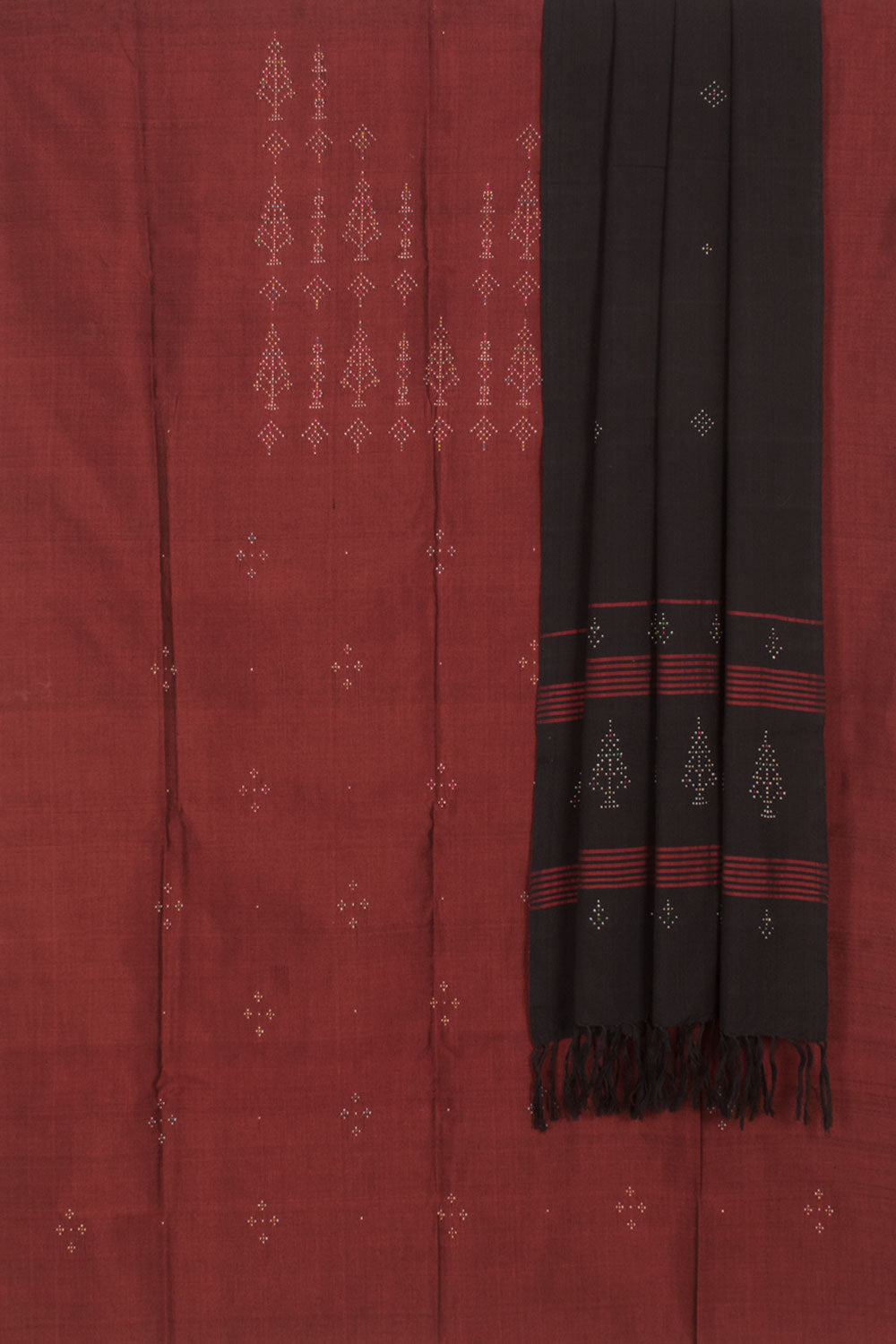 Handloom Tangaliya Mercerised Cotton 2-Piece Salwar Suit Material