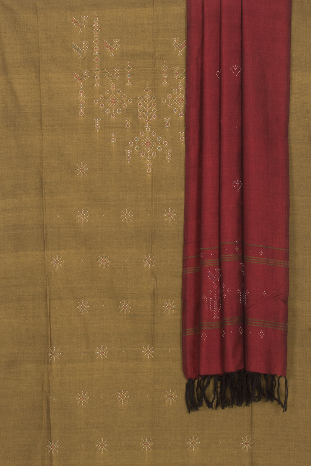 Tangaliya Mercerised Cotton 2-Piece Salwar Suit Material 