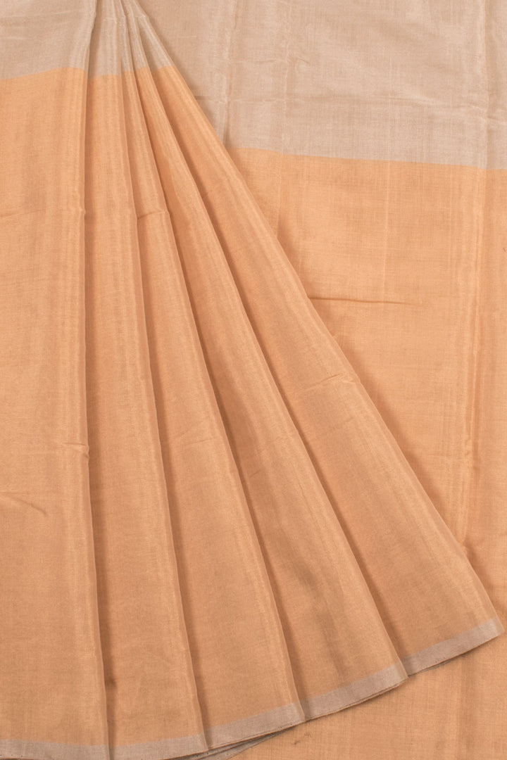 Handloom Half and Half Chanderi Tissue Silk Saree