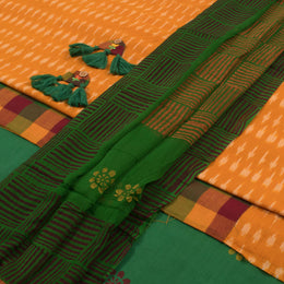 Embroidered Pochampally Ikat Cotton Salwar Suit Material 10054781