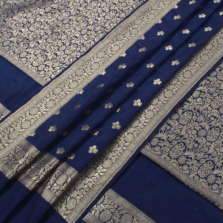 Handloom Banarasi Katrua Silk Salwar Suit Material 10055128