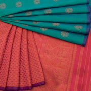 Pure Zari Bridal Korvai Kanjivaram Silk Saree 10055755