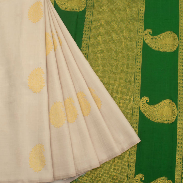 Handloom Pure Zari Borderless Kanjivaram Silk Saree 10056106