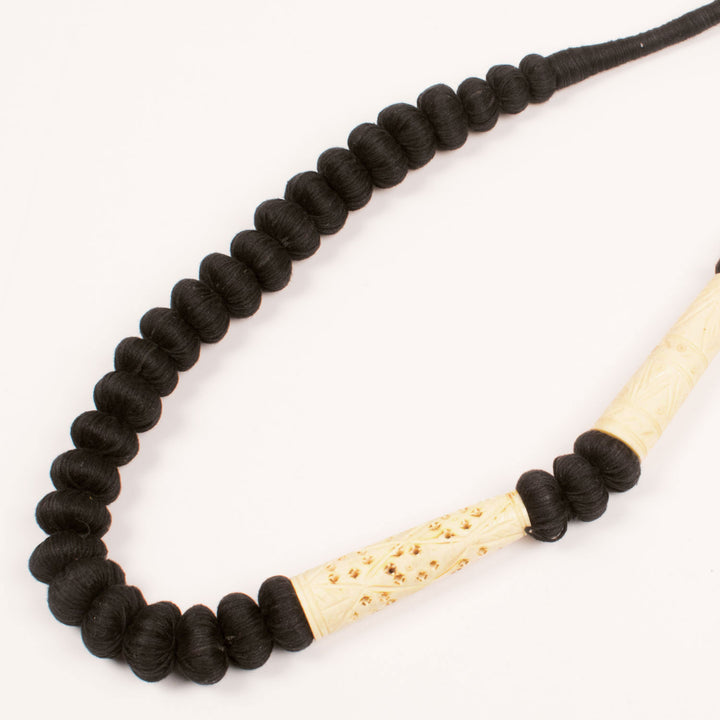 Handcrafted Necklace WIth Carved Beads 10054937