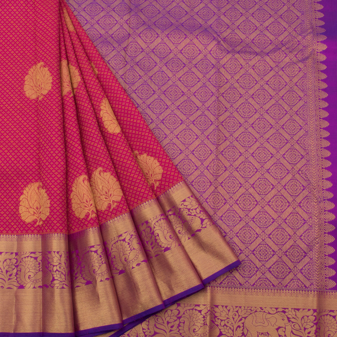 Kanjivaram Pure Silk Jacquard Saree 10054557