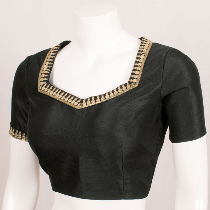Hand Embroidered Dupion Silk Blouse 10051125